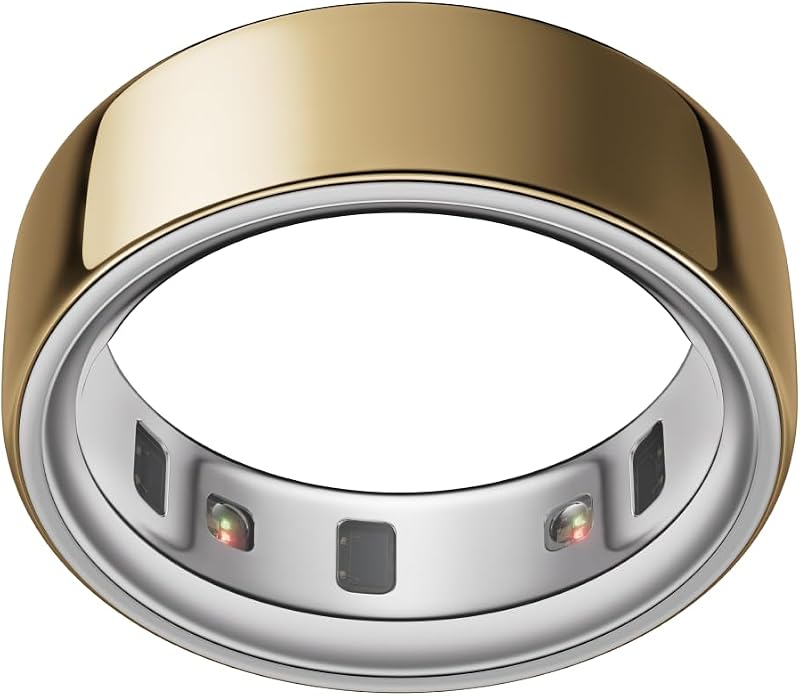 Oura Ring 4 - Gold - Size 8 - Sleep, Activity, Women’s Health, AI