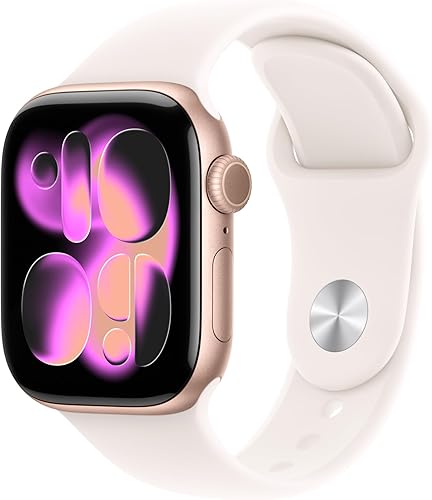 Apple Watch Series 11 [GPS 42mm] Smartwatch with Rose Gold Aluminum Ca — Our recommended configuration for best results