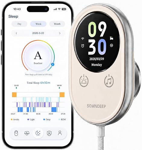 SOMNDEEP Contactless Smart Sleep Tracker, Non-Wearable 60GHz Radar Sle — Real-world performance testing in action