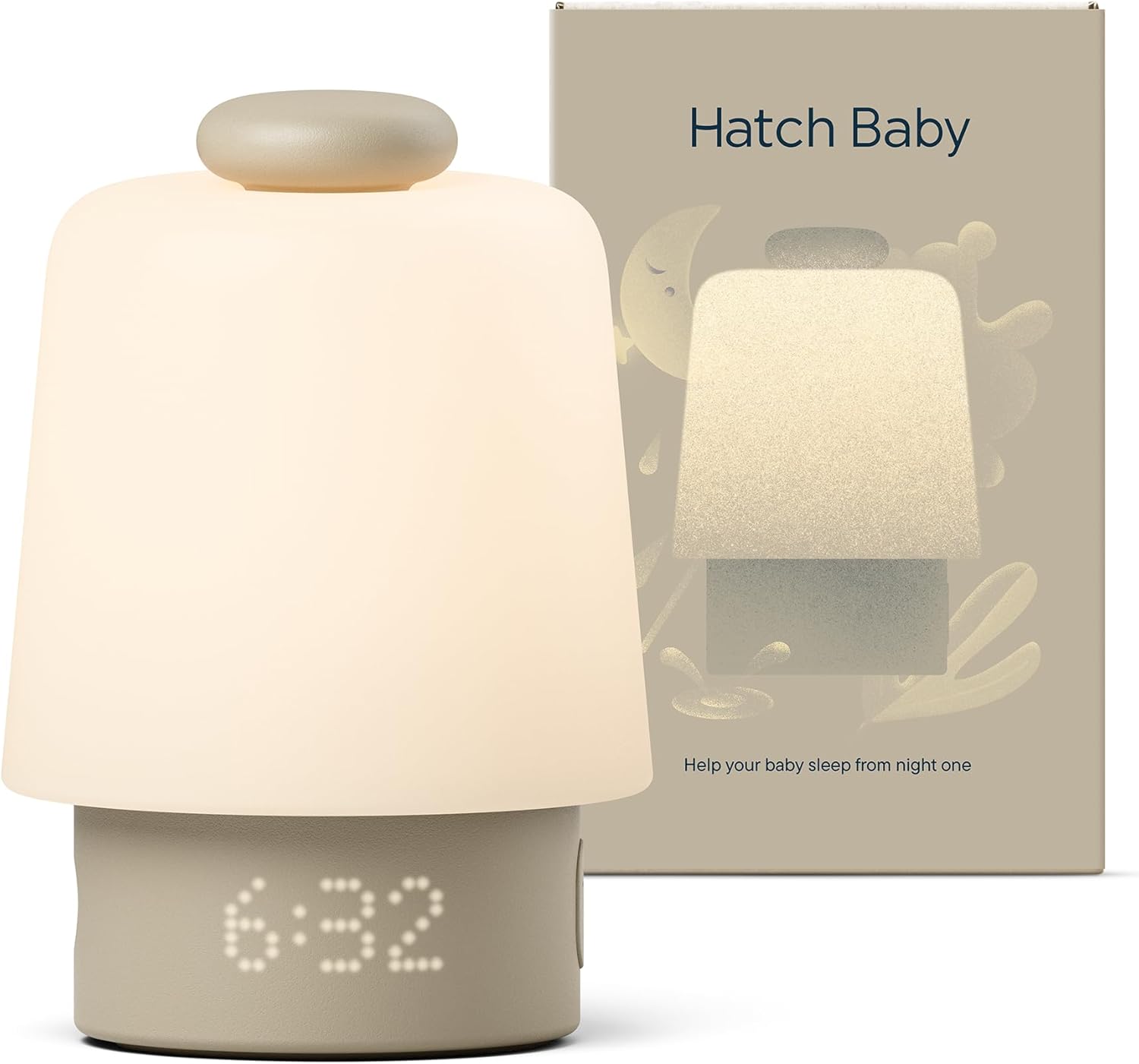 Hatch Baby Sound Machine, Night Light (Greige) | Sleep Support | Registry Essential, Routine Builder, Time-to-Rise Alarm C...