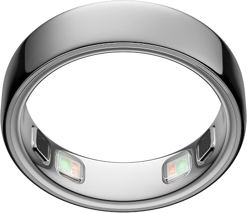 Oura Ring 5 - Silver - Size 9 - World’s Smallest Smart Ring - Sleep, A — Our recommended configuration for best results