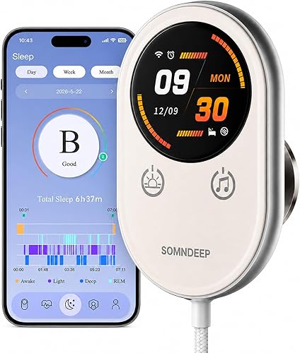 SOMNDEEP Contactless Smart Sleep Tracker, Bedside Sleep Monitor Wellne — Real-world performance testing in action
