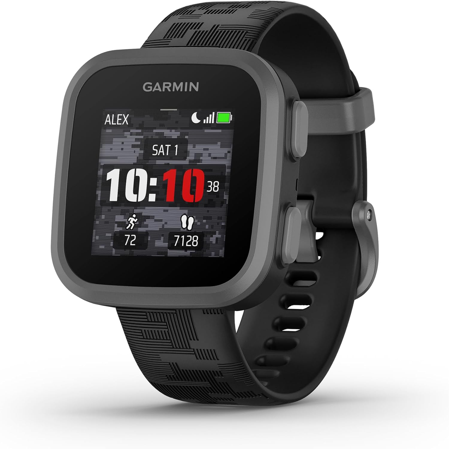 Garmin Bounce, Kids Smartwatch, Two-Way Text and Voice Messaging, Location Tracking, Black Camo